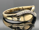 RING AUS 925/- SILBER VERGOLDET MIT ZIRKON