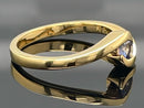 RING AUS 925/- SILBER VERGOLDET MIT TANSANIT