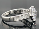 RING AUS 925/- SILBER RHODINIERT MIT ZIRKONIA