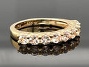 RING AUS 925/- SILBER VERGOLDET MIT MORGANIT