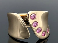 RING AUS 375/- GELBGOLD mit Brillanten beh. (ca.0,27 ct.)