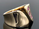 RING AUS 375/- GELBGOLD mit Brillanten beh. (ca.0,27 ct.)