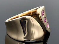 RING AUS 375/- GELBGOLD mit Brillanten beh. (ca.0,27 ct.)