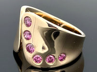 RING AUS 375/- GELBGOLD mit Brillanten beh. (ca.0,27 ct.)