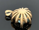 ANHÄNGER AUS 375/- GELBGOLD mit Zirkon (ca. 3,85 ct.)
