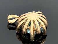 ANHÄNGER AUS 375/- GELBGOLD mit Zirkon (ca. 3,85 ct.)