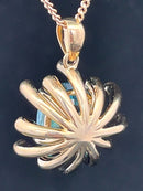 ANHÄNGER AUS 375/- GELBGOLD mit Zirkon (ca. 3,85 ct.)