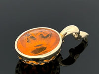 ANHÄNGER AUS 585/- GELBGOLD mit Feueropal (ca. 4,68 ct.)