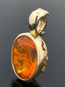 ANHÄNGER AUS 585/- GELBGOLD mit Feueropal (ca. 4,68 ct.)