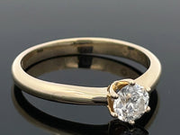 RING AUS 585/- GELBGOLD mit Brillant (ca. 0,50 ct.)