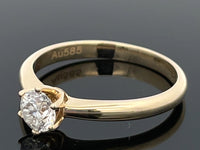 RING AUS 585/- GELBGOLD mit Brillant (ca. 0,50 ct.)