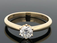 RING AUS 585/- GELBGOLD mit Brillant (ca. 0,50 ct.)