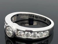 RING  GR. 18 (57) AUS 585/- WEISSGOLD mit Brillanten (ca. 1,00 ct.)