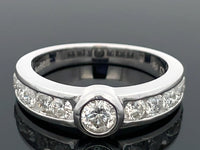 RING  GR. 18 (57) AUS 585/- WEISSGOLD mit Brillanten (ca. 1,00 ct.)