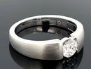 RING AUS 950/- PLATIN mit Brillant (ca. 0,5 ct.)