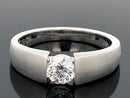 RING AUS 950/- PLATIN mit Brillant (ca. 0,5 ct.)