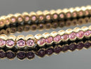 ARMBAND AUS 585/- GELBGOLD MIT PADPARADSCHA SAPHIR (GES.CA. 4,62 ct.)