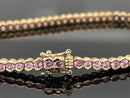 ARMBAND AUS 585/- GELBGOLD MIT PADPARADSCHA SAPHIR (GES.CA. 4,62 ct.)