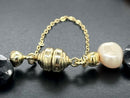 ARMBAND 375/- GELBGOLD MIT SPINELL BEH. & SÜßWASSERZUCHTPERLE BEH.