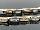 ARMBAND AUS 585/- GOLD BICOLOR MIT DIAMANTEN ( GES. CA. 1,00 ct.)