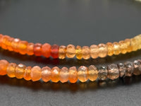 COLLIER 375/- GELBGOLD MIT MULTI EDELSTEINE