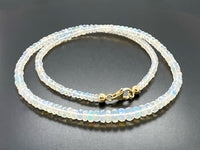 COLLIER 925/- SILBER VERGOLDET MIT ÄTHIOPISCHEN OPAL