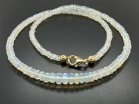 COLLIER 925/- SILBER VERGOLDET MIT ÄTHIOPISCHEN OPAL