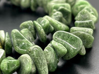 COLLIER 375/- GELBGOLD MIT CHROMDIOPSID & SÜßWASSERZUCHTPERLE