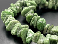 COLLIER 375/- GELBGOLD MIT CHROMDIOPSID & SÜßWASSERZUCHTPERLE