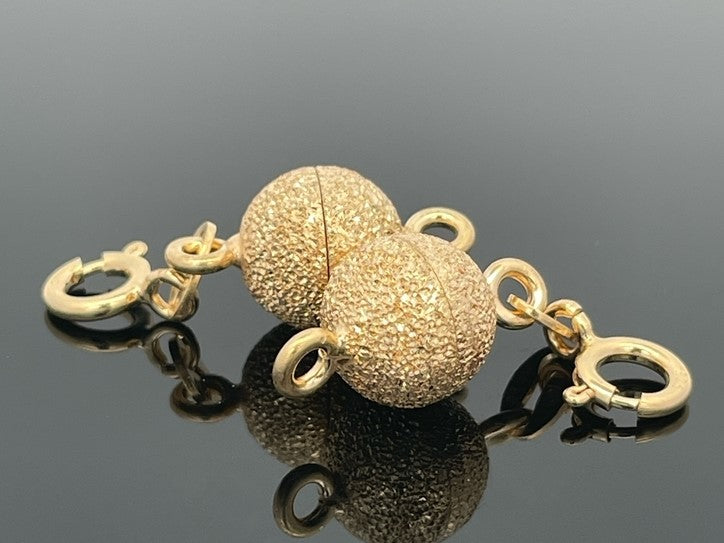 MAGNETSCHLIESSE AUS 925/- SILBER VERGOLDET 2-TEILIG