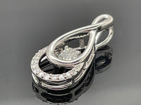 ANHÄNGER AUS 950/- PLATIN MIT BRILLANT SI (ca.0,18 ct.)