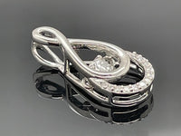 ANHÄNGER AUS 950/- PLATIN MIT BRILLANT SI (ca.0,18 ct.)