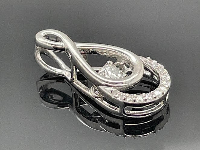 ANHÄNGER AUS 950/- PLATIN MIT BRILLANT SI (ca.0,18 ct.)