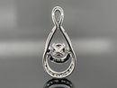 ANHÄNGER AUS 950/- PLATIN MIT BRILLANT SI (ca.0,18 ct.)