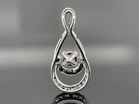 ANHÄNGER AUS 950/- PLATIN MIT BRILLANT SI (ca.0,18 ct.)