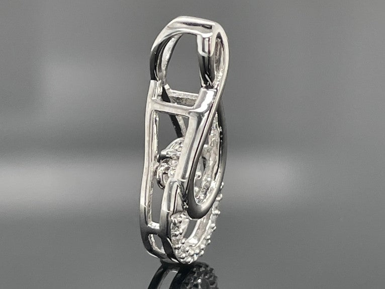ANHÄNGER AUS 950/- PLATIN MIT BRILLANT SI (ca.0,18 ct.)