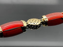 ARMBAND 925/-SILBER VERGOLDET MIT KARNEOL (GES.CA.10,5 ct.)