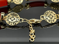 ARMBAND 925/-SILBER VERGOLDET MIT KARNEOL (GES.CA.10,5 ct.)