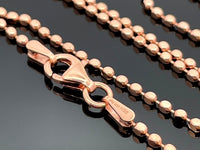 KUGELKETTE 925/- ROSÈVERGOLDET