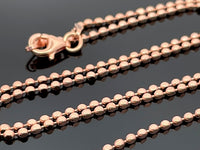 KUGELKETTE 925/- ROSÈVERGOLDET