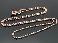 KUGELKETTE 925/- ROSÈVERGOLDET