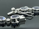 ARMBAND 950/-PLATIN MIT TANSANIT AAAA & BRILLANTEN SI (GES.CA. 0,26 ct.)