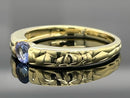 RING AUS 925/- SILBER VERGOLDET MIT TANSANIT AA (CA. 0,25 ct.)