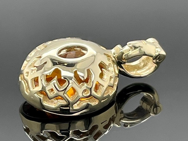 ANHÄNGER AUS 585/- GELBGOLD mit Feueropal (ca. 4,68 ct.)