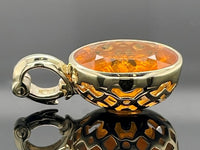 ANHÄNGER AUS 585/- GELBGOLD mit Feueropal (ca. 4,68 ct.)