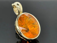 ANHÄNGER AUS 585/- GELBGOLD mit Feueropal (ca. 4,68 ct.)