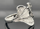 RING AUS 925/- SILBER RHODINIERT MIT ZIRKON ( GES. CA.0,11 ct.)