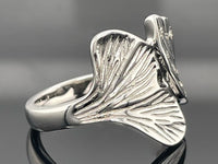RING AUS 925/- SILBER RHODINIERT MIT ZIRKON ( GES. CA.0,11 ct.)