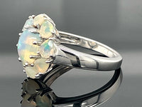 RING AUS 925/- SILBER VERGOLDET MIT ÄTHIOP. OPAL