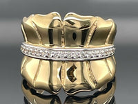 RING AUS 925/- SILBER VERGOLDET MIT ZIRKON